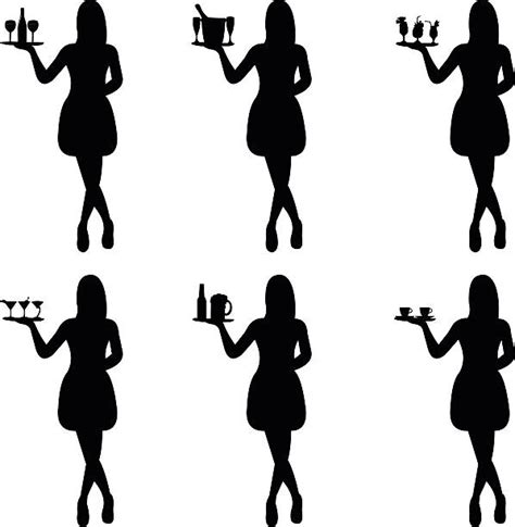 Best Waitress Illustrations Royalty Free Vector Graphics