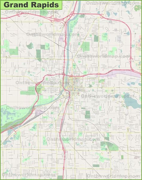 Zip Code Map Grand Rapids Map Of World