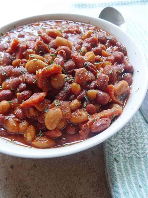 slow cooker baked beans easy and delicious savory with soul