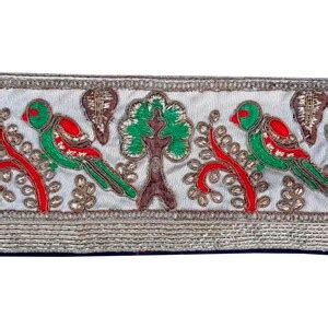 Indian Vintage Sari Border Antique Saree Lace Trim Embroidered | Etsy