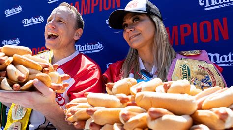 2023 Nathans Hot Dog Eating Contest Joey Chestnut Takes Home 16th Men