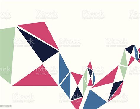 Abstract Colorful Geometry Shape Background Stock Illustration