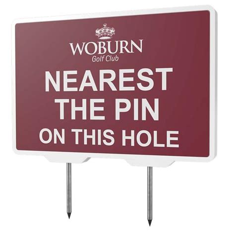 Nearest The Pin Tee Sign Bms Products