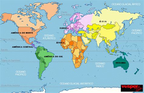 Mapamundi Con Nombres De Los Continentes Y Oceanos Imagui