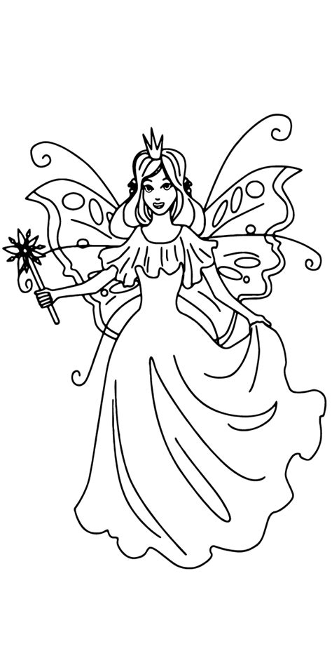 Coloring Pages Fairy Princess