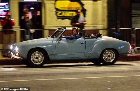 Brad Pitt Drives Vintage Car For Once Upon A Time In Hollywood Daily