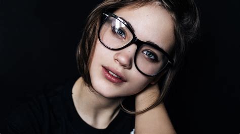 Brunette In Glasses