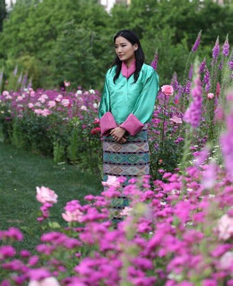 Queen Jetsun Pema Poses In The Palace Gardens On Her Birthday On June 4 2017 Bhutan Greek