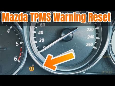 How To Reset The Tyre Pressure Warning Light TPMS in a Mazda CX-5 2013