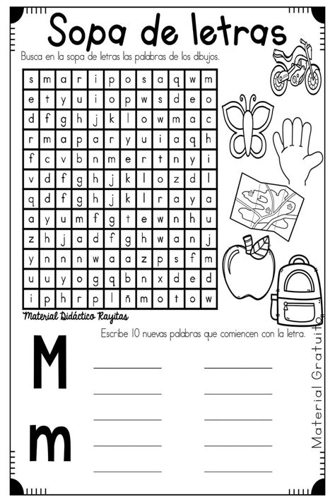 Sopa De Letras Del Abecedario Materiales Educativos Para Maestras