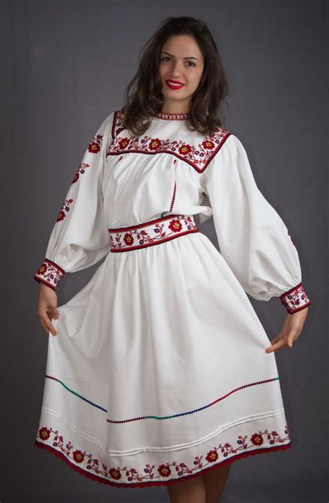 Romanian National Costume From Moldova Romanian Clothing Folk Dresses National Clothes