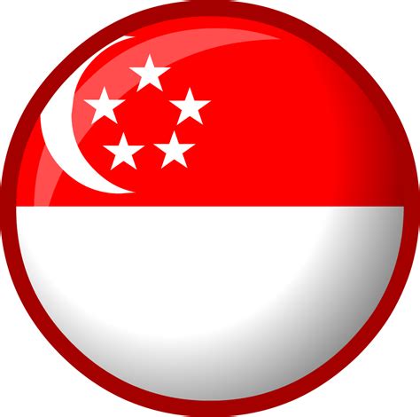 Singapore Flag Clipart Snow Singapore Flag Circle Png Transparent Png