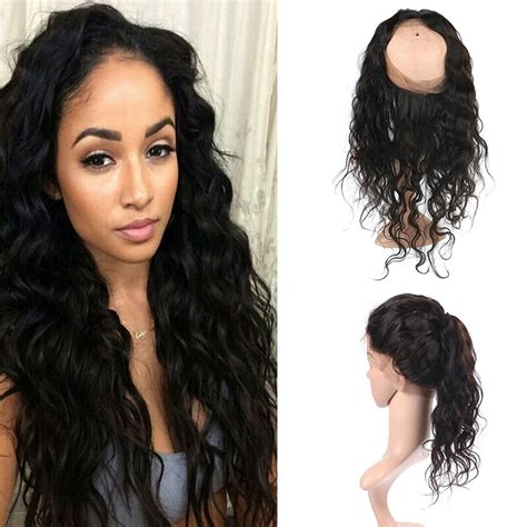 360 Lace Virgin Hair Lace Frontal Hair Pieces 360 Front Back Lace