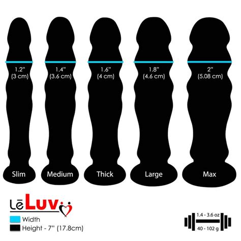Leluv 7 Glow In The Dark Dildo Smoothie Select Size Slim Etsy