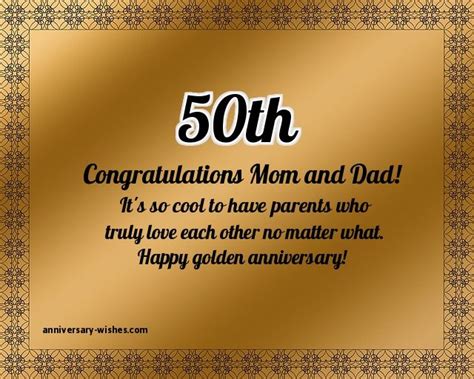 50th Anniversary Wishes Happy 50th Anniversary Quotes And Images