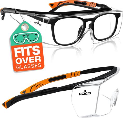Nocry Over Spec Safety Glasses With Anti Scratch Wrap Around Lenses En166 En170 And En172