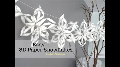 tutorial origami snowflake