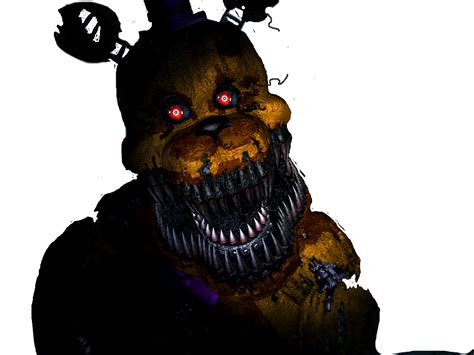 Transparent Nightmare Fredbear In Left Hall Close By Yoshipower879 On
