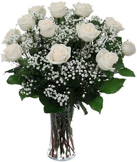 Dozen White Roses Arranged Send Your Love On Valentines Day