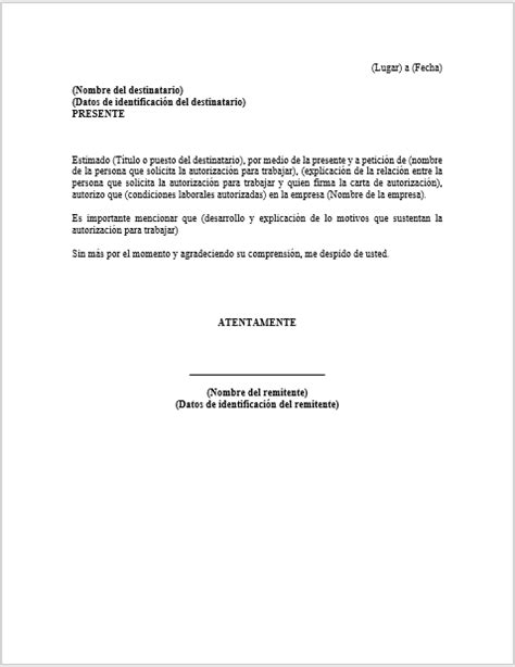 ️ Plantilla De Carta De Autorización 【formatos Ejemplos】