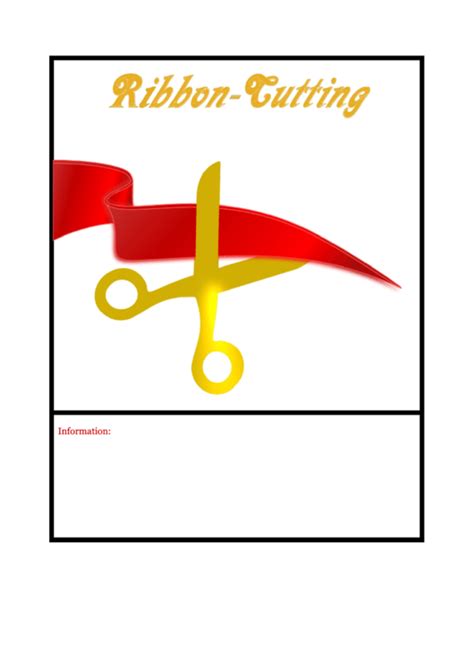Ribbon Cutting Ceremony Printable Pdf Download
