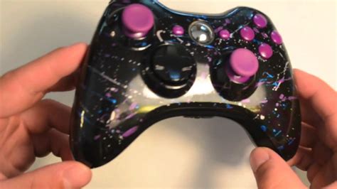 Jays Paintedairbrushed Xbox 360 Controller Purple Splatter Gveaway