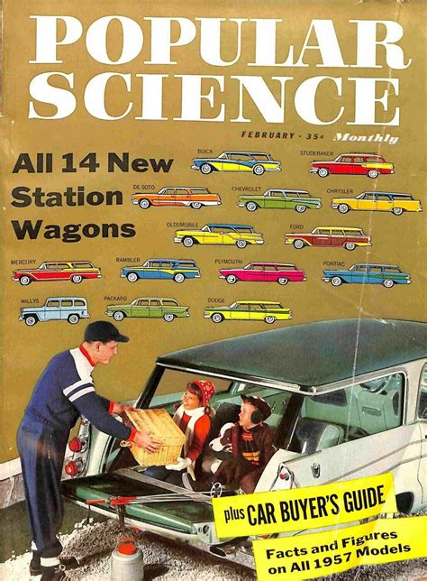 Popular Science February 1957 All 14 New Station Wagons Magazi