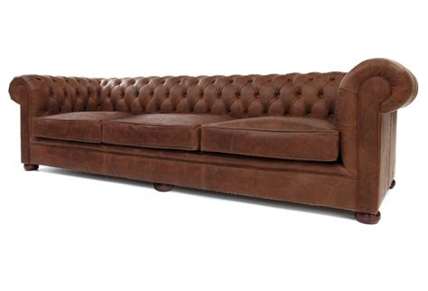 Alfie Hobnail Leather Extra Large Chesterfield Sofa Bed From Old Boot Sofas