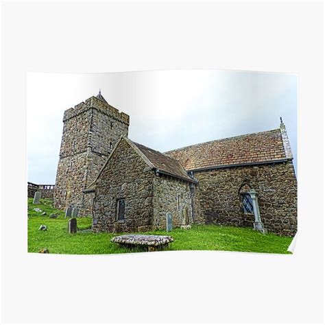 Historic St Clements Church Rodel Isle Of Harris Poster By