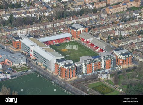 An Aerial View Of Brisbane Road The Home Of Leyton Orient Fc Stock
