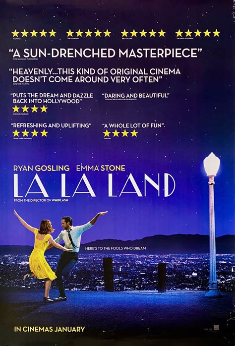 Original La La Land Movie Poster Musical Ryan Gosling Emma Stone