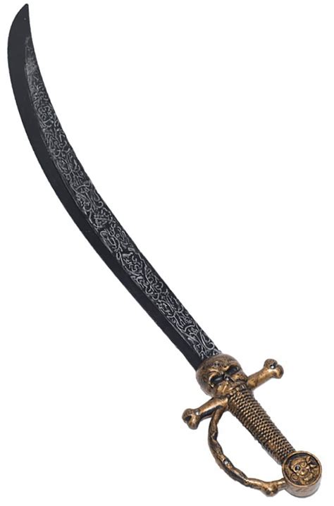 Solid Black Pirate Sword Large