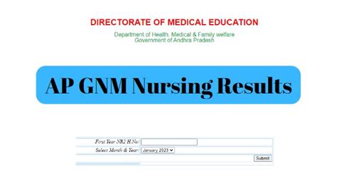 Ap Gnm Nursing Results 2023 Manabadi Link Out 1st