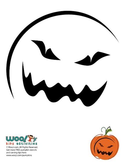 15 Best Free Printable Pumpkin Stencils Halloween Vlrengbr