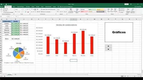 Como fazer Gráficos no Excel Gráfico de Colunas YouTube