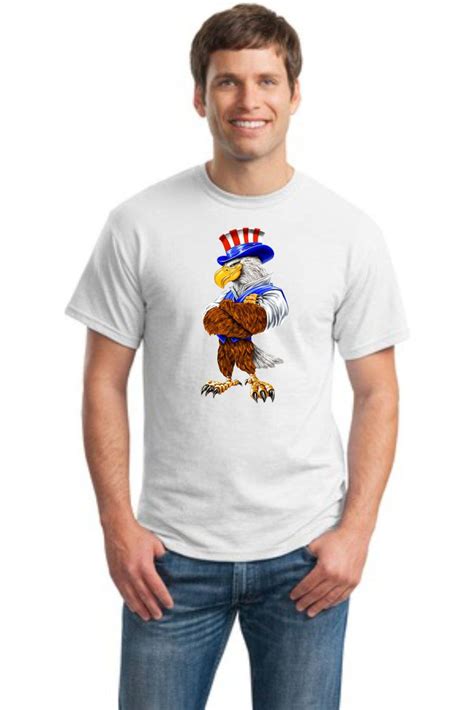Uncle Sam Eagle T Shirt Full Color America Eagle Shirt Eagle Etsy