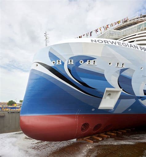 Watch Ncls First Prima Class Cruise Ship ‘norwegian Prima Floats Out