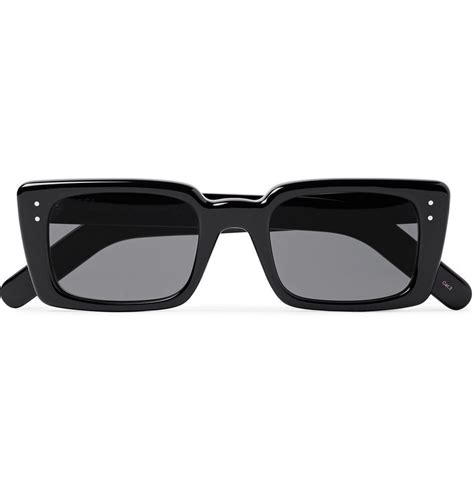 Gucci Rectangle Frame Acetate Sunglasses Black Gucci