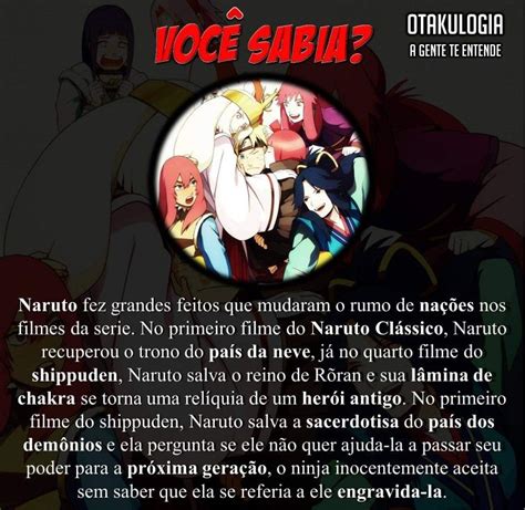 Anime Curiosidades Naruto Naruto Fatos Factos Curiosos Memes