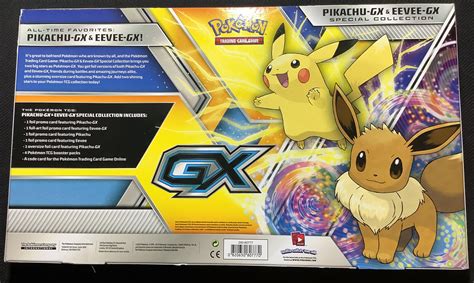 Pokemon Tcg Pikachu Gx And Eevee Gx Special Collection Ebay