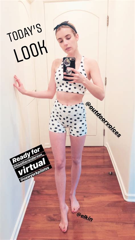Emma Roberts Sexy Polka Dots Shorts And Bra Hot Celebs Home