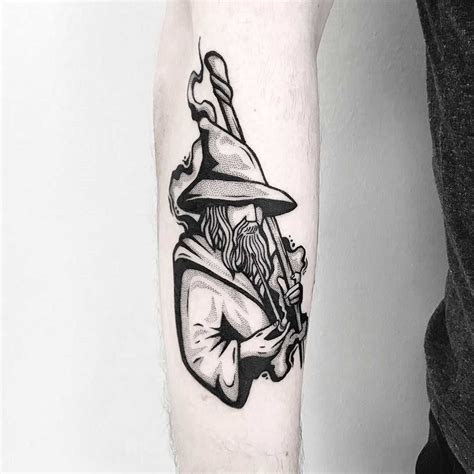 Gandalf Tattoo By Pulled Poltergeist Inked On The Right Forearm