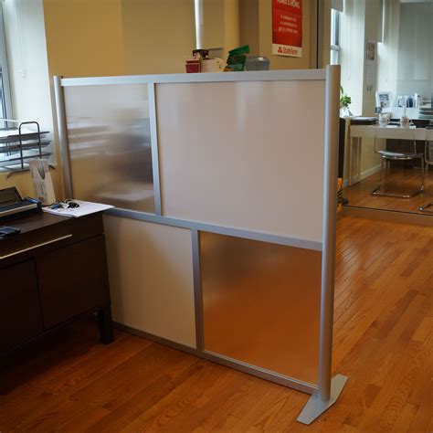 Office Partition Translucent And White Panels 60 Wide X 51 High