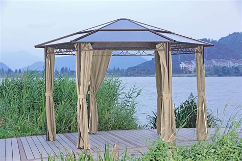 31 neu pflegeleichte gärten gestalten ideen tipps und pflanzpläne frisch. Alu Pavillon 6-eckig 2m Gartenzelt Partyzelt Garten Zelt ...