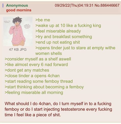 Anon Wants To Become A Ghoulish Abomination Femboy Rgreentext