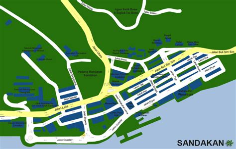 Map Of Sandakan