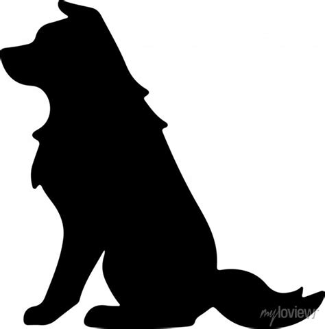 Border Collie Outline