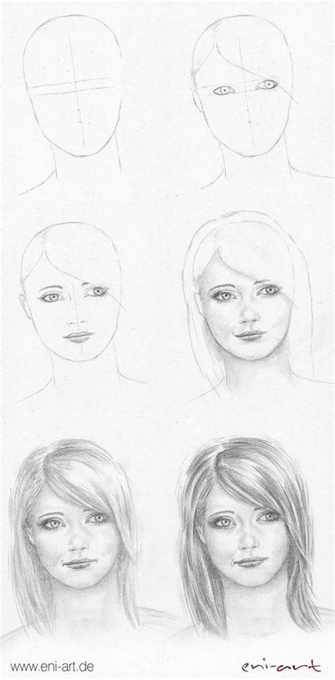 Gesicht Zeichnen Schritt Für Schritt Face Drawing Portrait Drawing