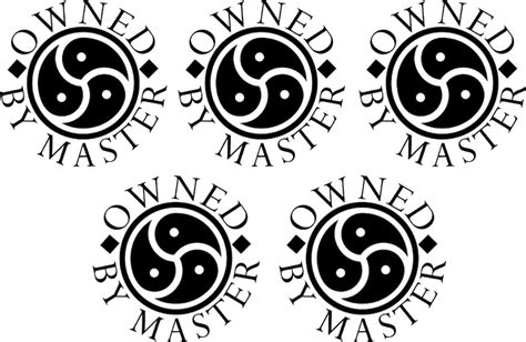 5 Bdsm Temporary Tattoos Owned By Master Circling Triskelion Etsy