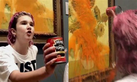 Activists Throw Tomato Soup At Van Gogh S London Work Why Do We